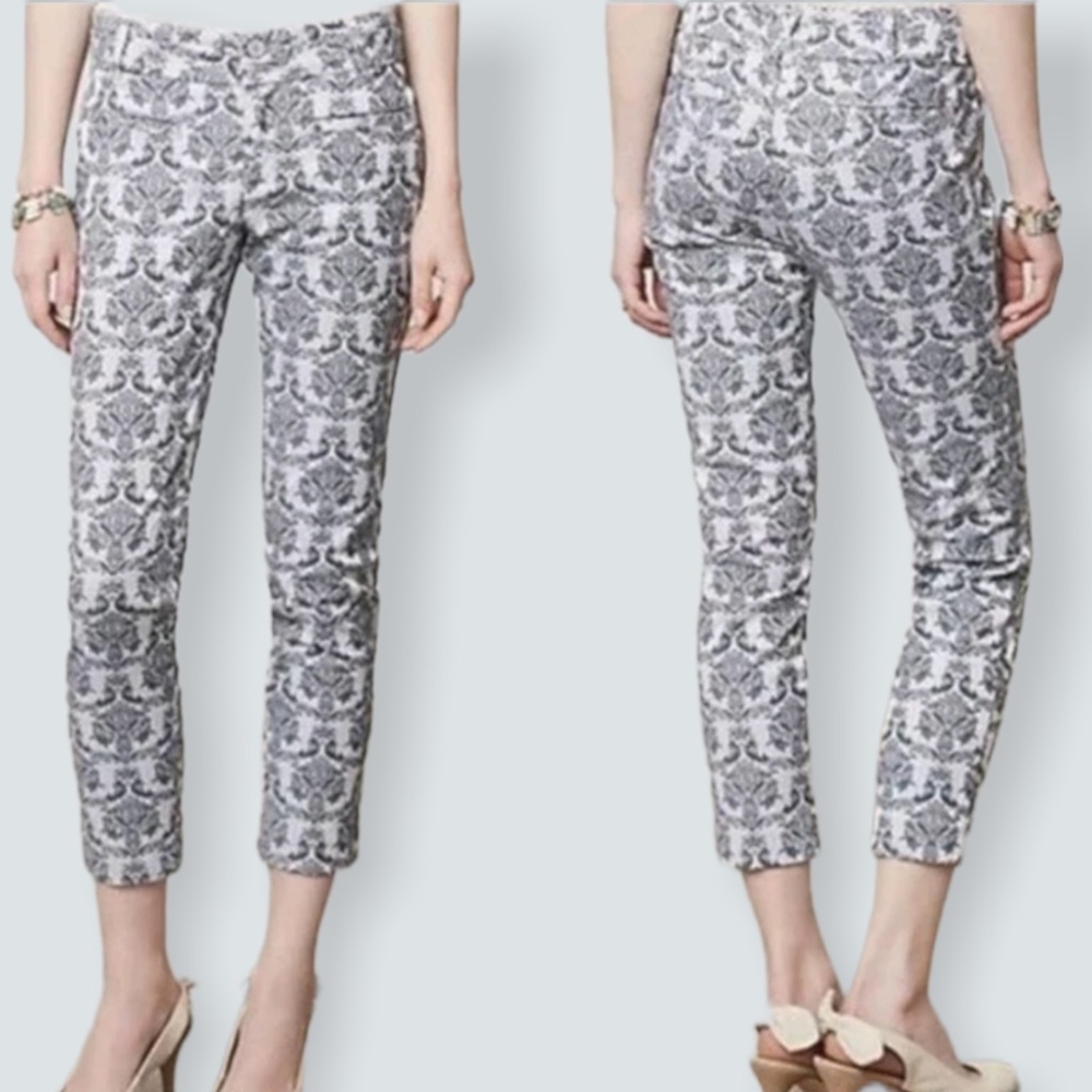 Anthropologie Cartonnier I Brocade | Charlie Ankle Pant Sz 6 Like New